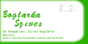 boglarka szives business card